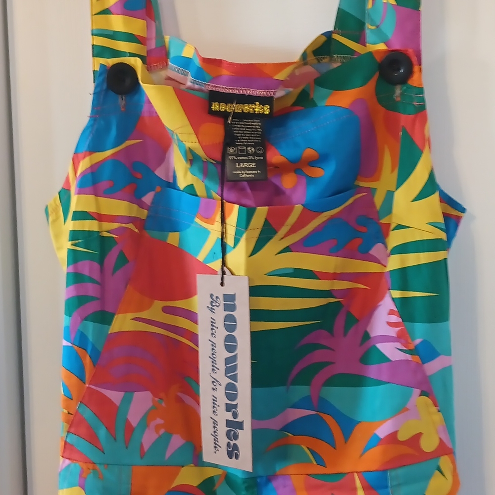NWT Nooworks Classic Overalls Tropico